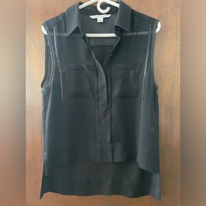 Diane Von Furstenberg mesh blouse size 8